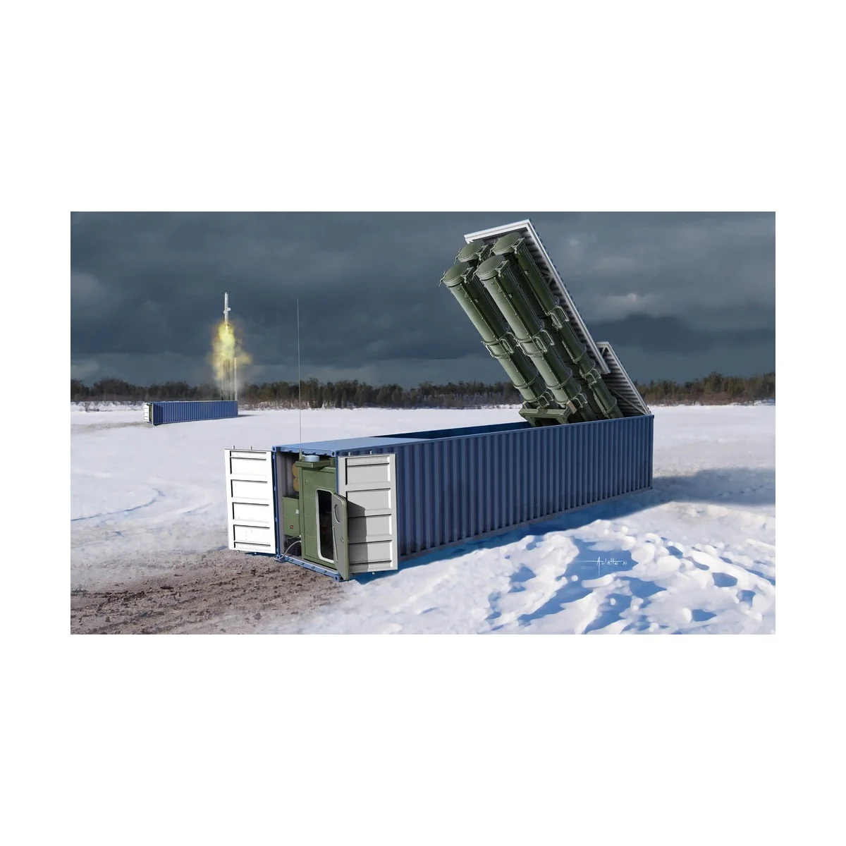 3M54 Club-k in 40-feet variant, 1/35 - Trumpeter 01077 3M54 Club-k in 40-feet variant, 1/35 - Trumpeter 01077