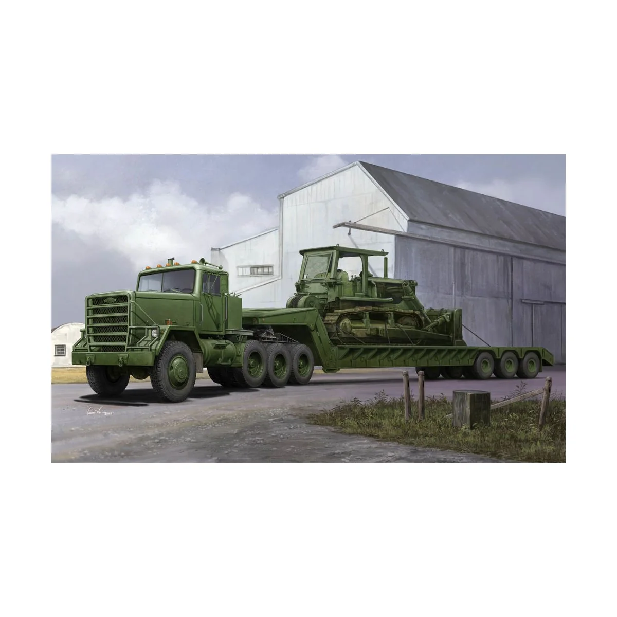 M920 Tractor tow M870A1 Semi Trailer, 1/35 - Trumpeter 01078 M920 Tractor tow M870A1 Semi Trailer, 1/35 - Trumpeter 01078