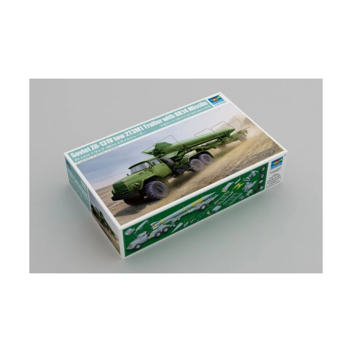 Soviet Zil-131V tow 2T3M1 Trailer with 8K14 Missile, 1/35 - Trumpet...
