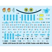 Soviet Zil-131V tow 2T3M1 Trailer with 8K14 Missile - Trumpeter 01081
