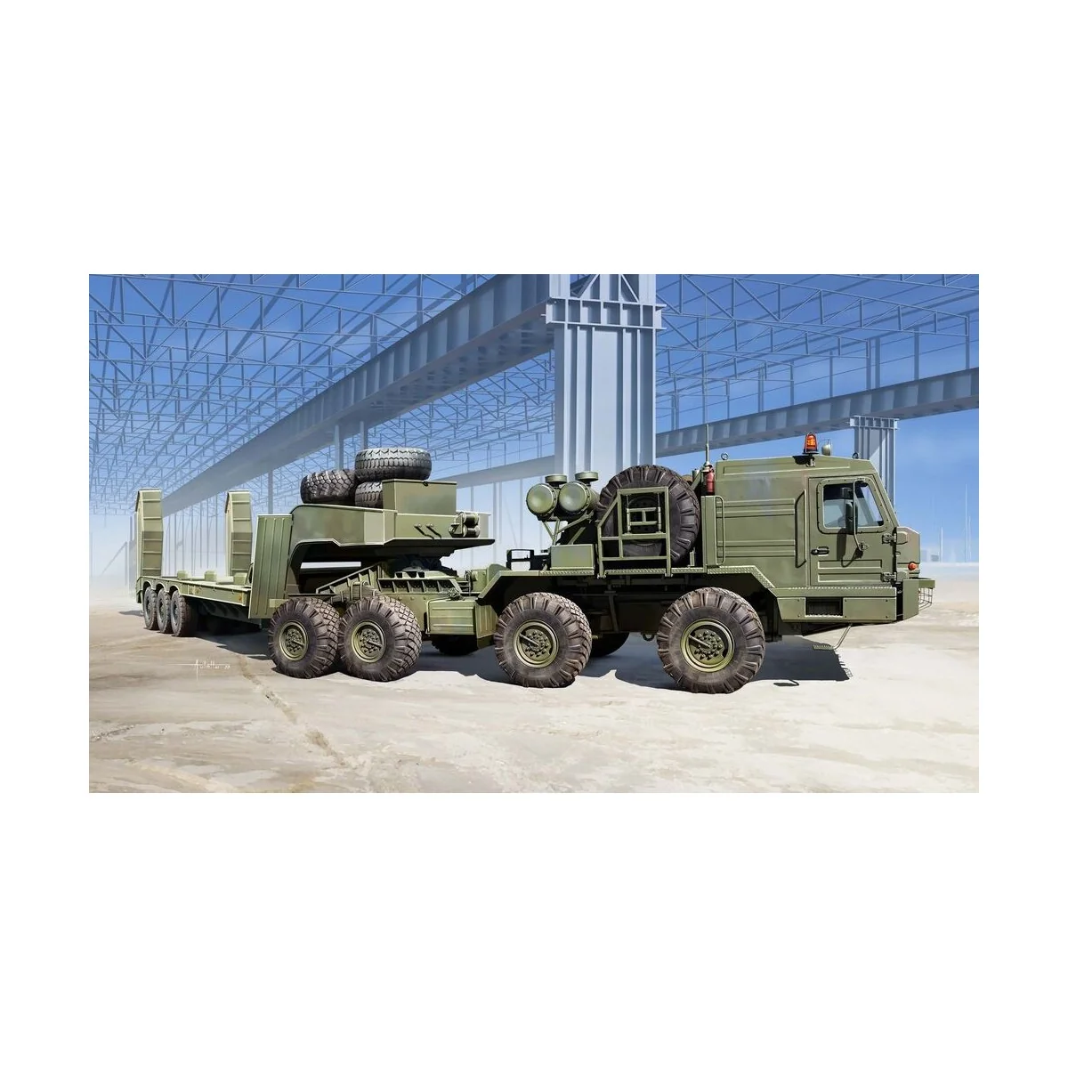 BAZ-6403 with ChMZAP-9990-071 trailer, 1/35 - Trumpeter 01086