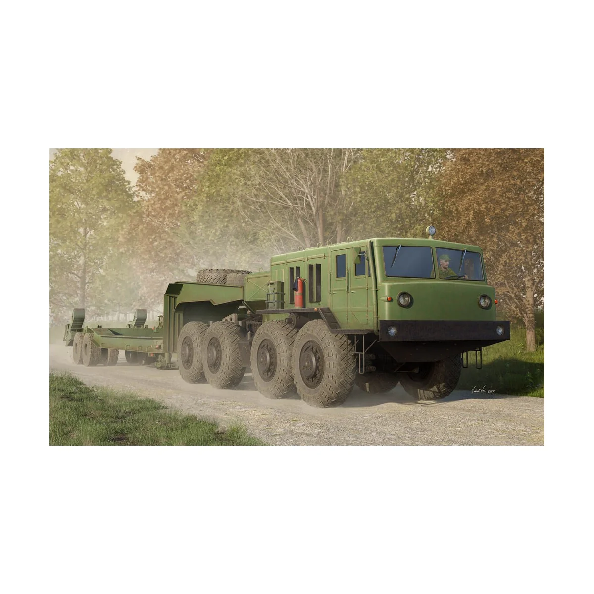 MAZ-545 Transporter with CHMZAP-5247G Semi-trailer - Trumpeter 01089