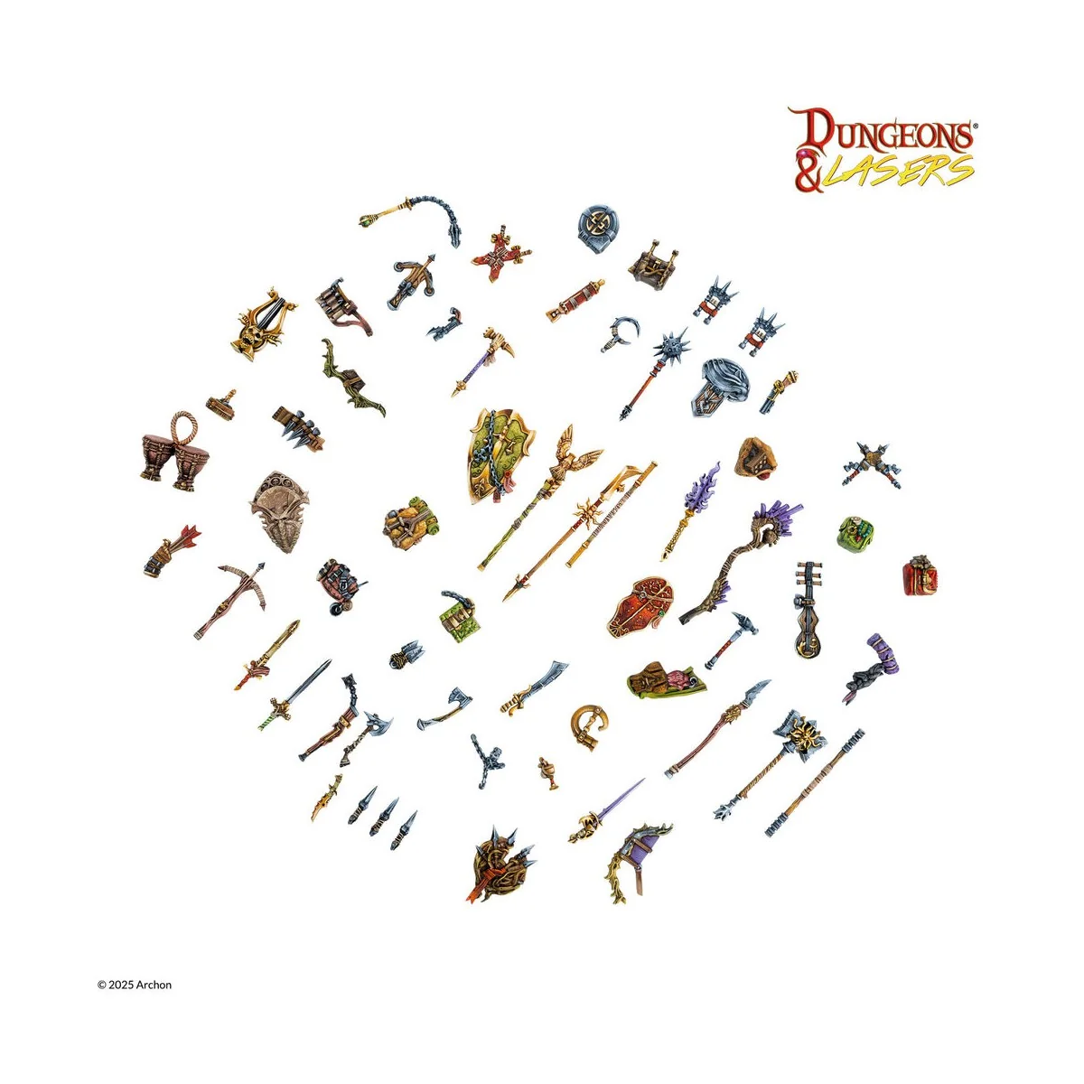 DUNGEONS & LASERS Adventurer's Gear Set - Archon Studio DNL0107