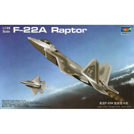 F-22A Raptor, 1/144 - Trumpeter 01317 F-22A Raptor, 1/144 - Trumpeter 01317