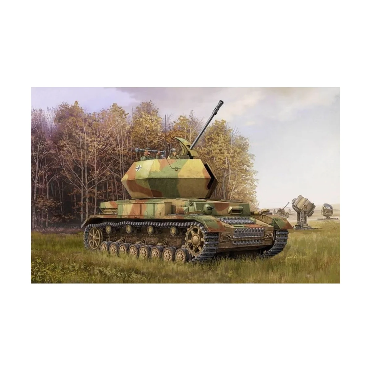 German 3.7cm Flak 43 Flakpanzer IV ''Ostwind'', 1/35 - Trumpeter 01520