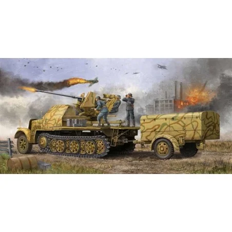 German 3, 7cm Flak 37 auf Selbstfahrlafette Sd.Kfz. 7/2 late versio...