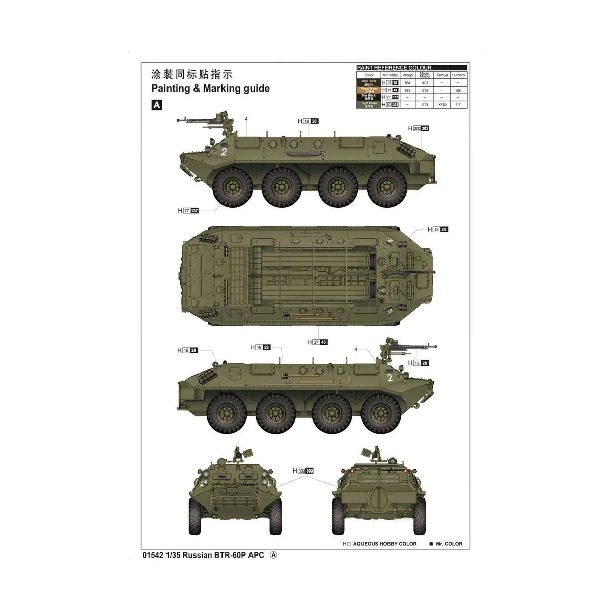 BTR-60P APC, 1/35 - Trumpeter 01542