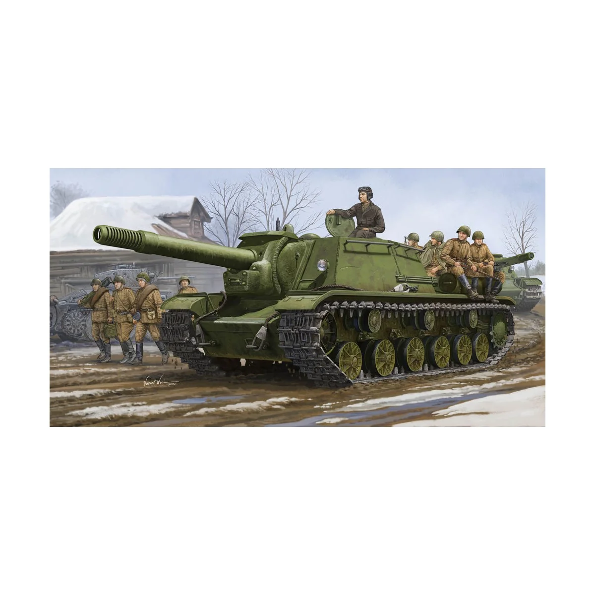 Soviet SU-152 Self-propelled Heavy How., 1/35 - Trumpeter 01571