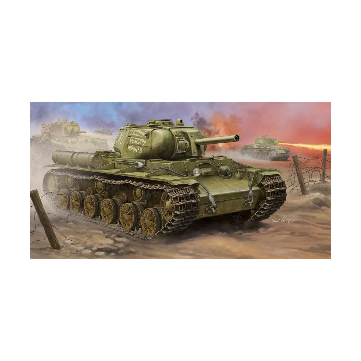 Trumpeter - Soviet KV-8S Heavy Tank - 01572