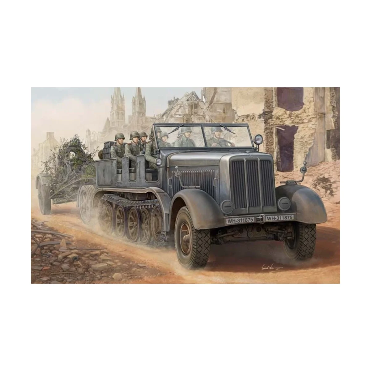 Sd.Kfz.8 Schwerer Zugkraftwagen 12t, 1/35 - Trumpeter 01583 Sd.Kfz.8 Schwerer Zugkraftwagen 12t, 1/35 - Trumpeter 01583