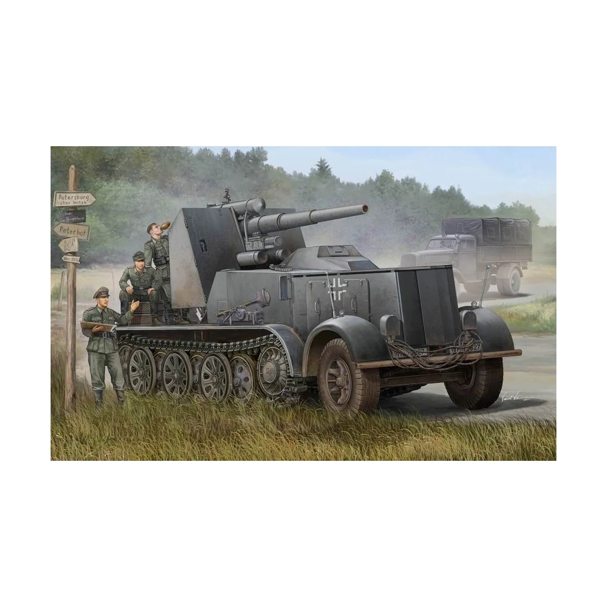 8.8cm Flak 18 Selbstfahrlafette, 1/35 - Trumpeter 01585