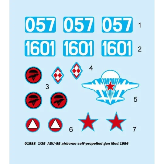 ASU-85 airborne self-propelled gun Mod., 1/35 - Trumpeter 01588