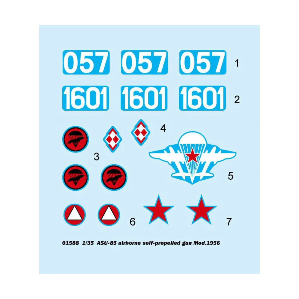 ASU-85 airborne self-propelled gun Mod. - Trumpeter 01588