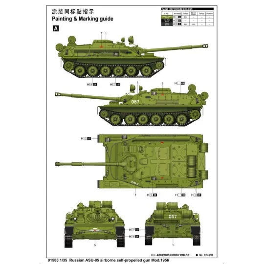ASU-85 airborne self-propelled gun Mod., 1/35 - Trumpeter 01588