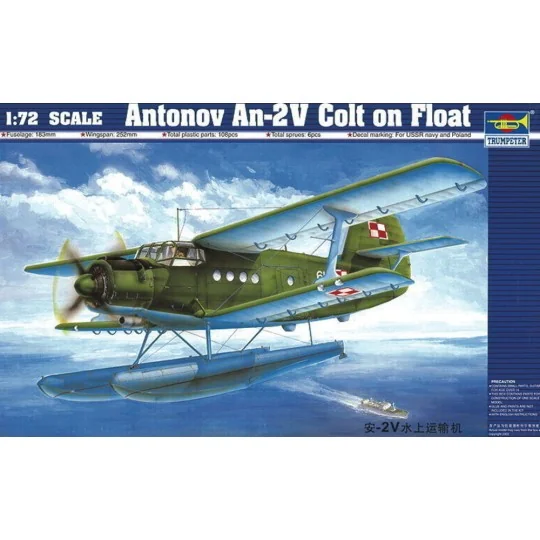 Antonov An-2M Colt Wasserflugzeug, 1/72 - Trumpeter 01606