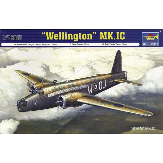 ''Wellington'' Mk.1C, 1/72 - Trumpeter 01626 ''Wellington'' Mk.1C, 1/72 - Trumpeter 01626