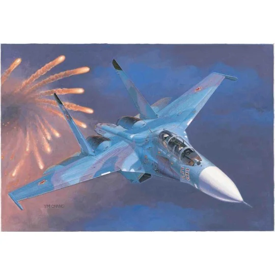 Russian Su-27UB Flanker C Fighter - Trumpeter 01645