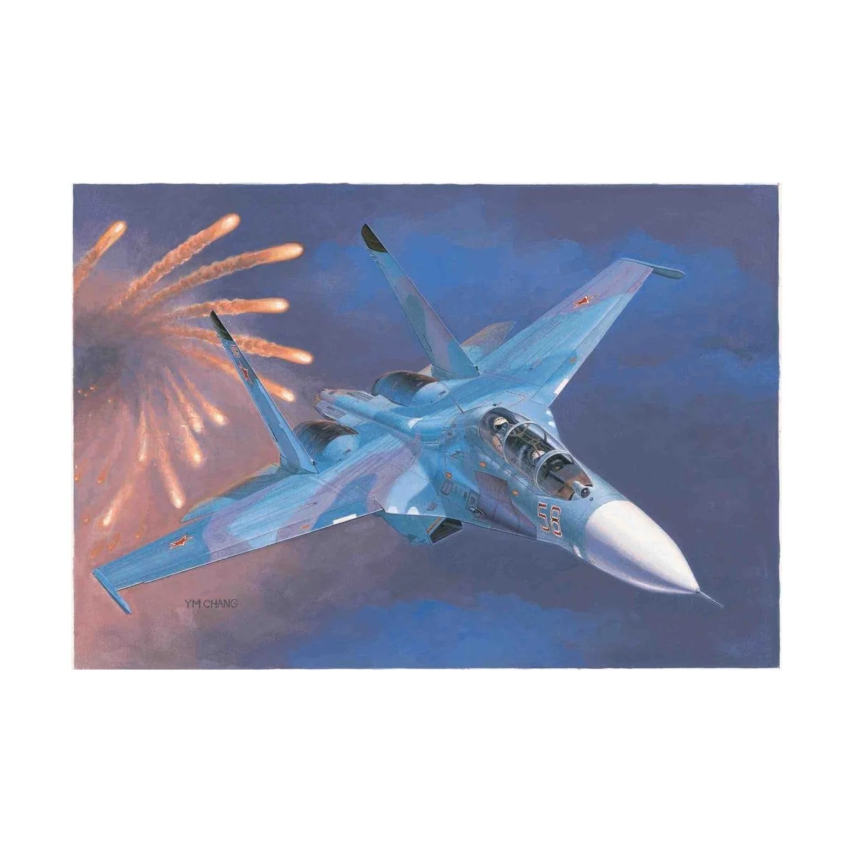 Russian Su-27UB Flanker C Fighter - Trumpeter 01645