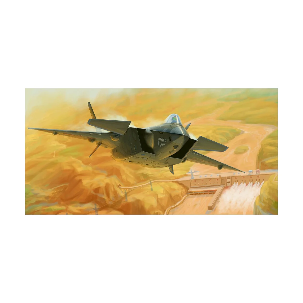 Chinese J-20 Mighty Dragon (Prototype No.2011), 1/72 - Trumpeter 01665