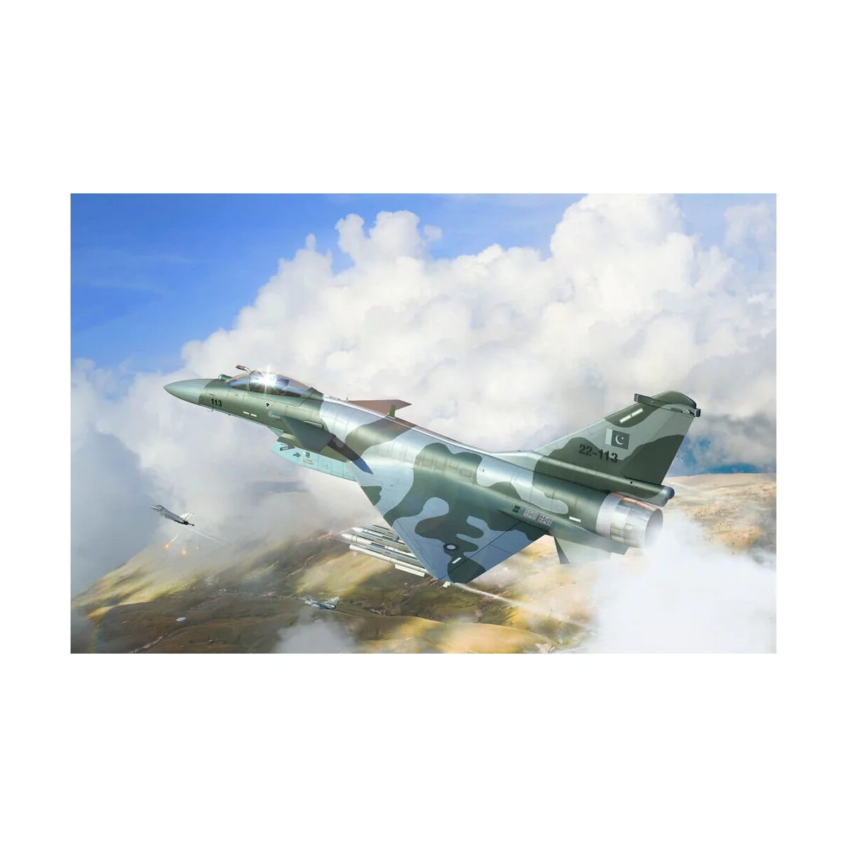 PAF J-10CE Multi-Role Fighter & IAF Rafale 2 in 1 - Trumpeter 01690