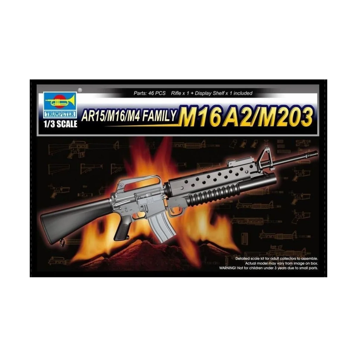 AR15/M16/M4 FAMILY-M16A2/M203 - Trumpeter 01904