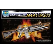 AR15/M16/M4 Family-M4A1/M203, 1/3 - Trumpeter 01909