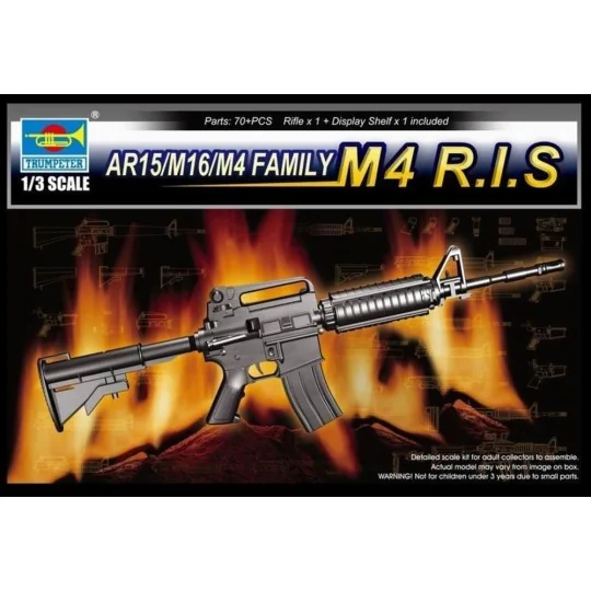 AR15/M16/M4 Family-M4 R.I.S., 1/3 - Trumpeter 01910 AR15/M16/M4 Family-M4 R.I.S., 1/3 - Trumpeter 01910