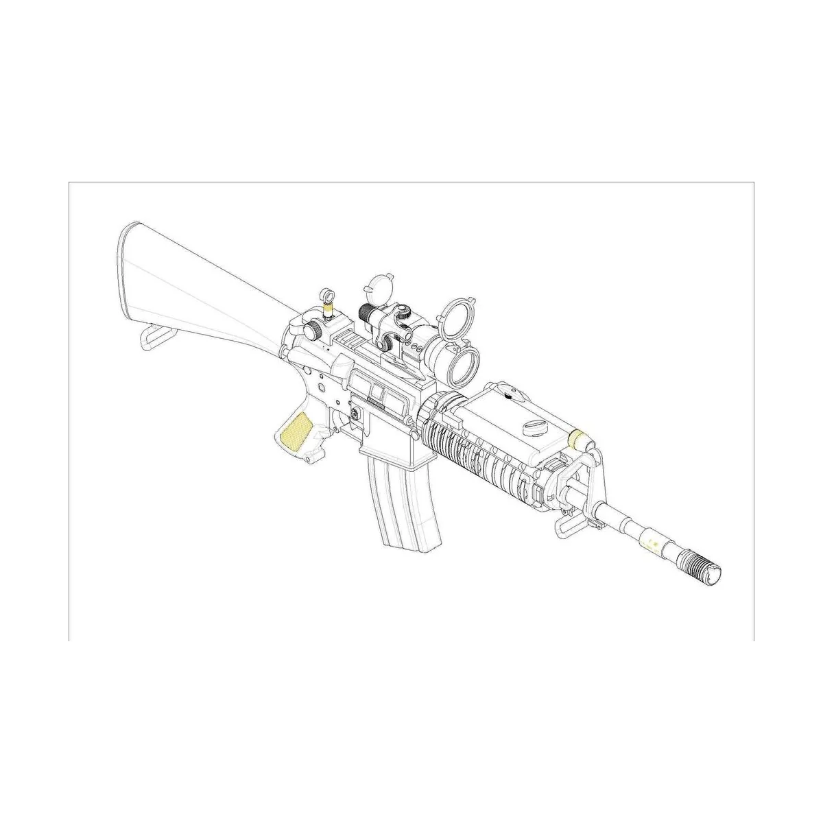 AR15/M16/M4 FAMILY-SR16 - Trumpeter 01912