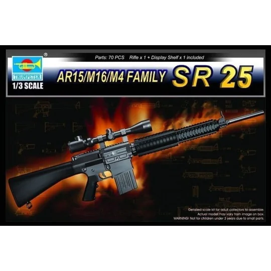 AR15/M16/M4 FAMILY-SR25, 1/3 - Trumpeter 01913 AR15/M16/M4 FAMILY-SR25, 1/3 - Trumpeter 01913