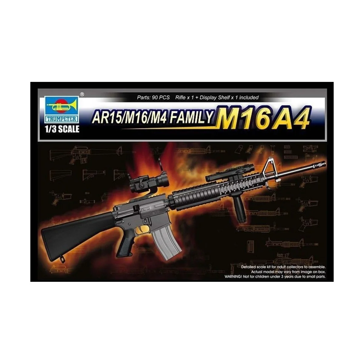 AR15/M16/M4 FAMILY-M16A4, 1/3 - Trumpeter 01915