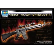 AR15/M16/M4 FAMILY-MK.12 Mod o/1 SPR, 1/3 - Trumpeter 01918