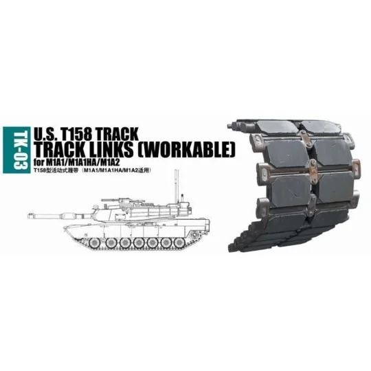 U.S. T158 track for M1A1/M1A1HA/M1A2, 1/35 - Trumpeter 02033 U.S. T158 track for M1A1/M1A1HA/M1A2, 1/35 - Trumpeter 02033