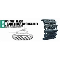 U.S. T72E1 track for M24 light tank (early), 1/35 - Trumpeter 02037