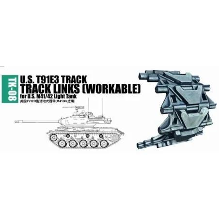 U.S. T91E3 track for M41/42 light tank, 1/35 - Trumpeter 02038