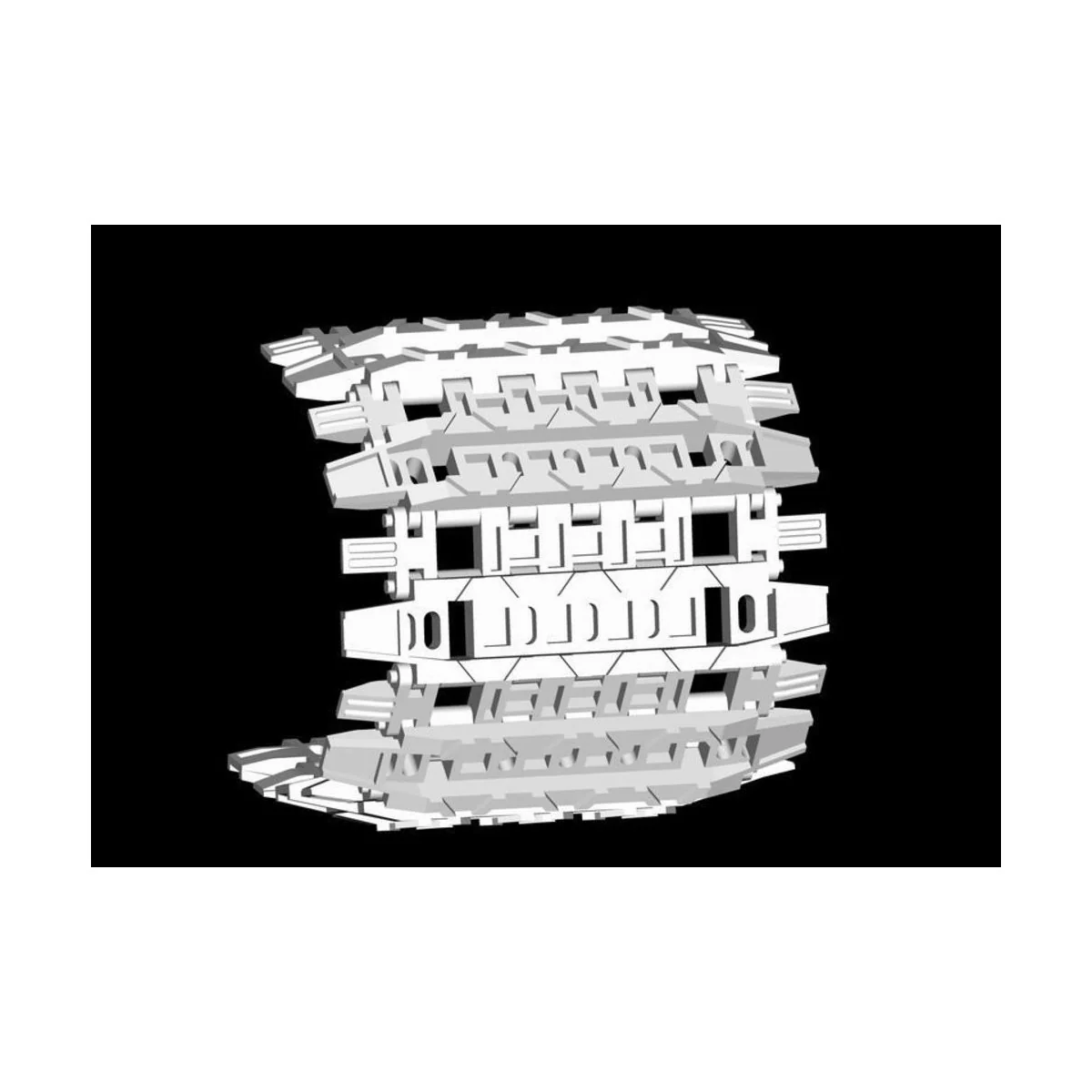 E-100 Track links - Trumpeter 02049