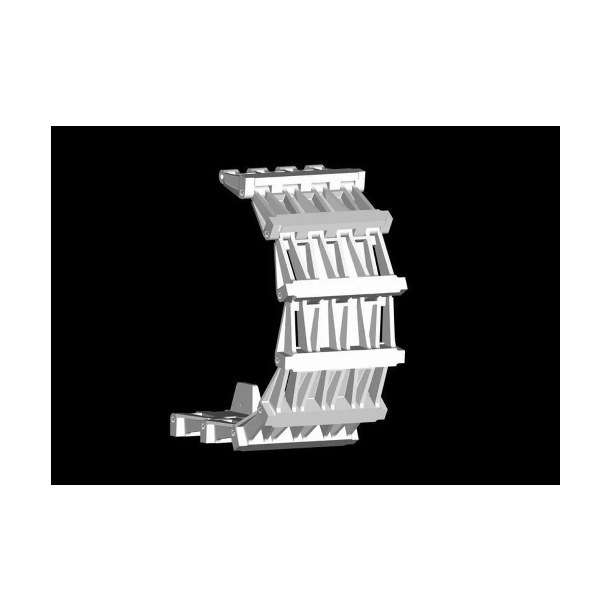 KARL late Track links, 1/35 - Trumpeter 02054 KARL late Track links, 1/35 - Trumpeter 02054