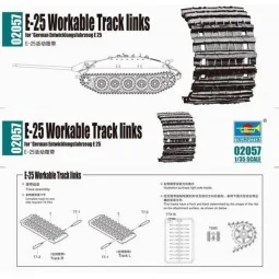 E-25 Workable Tracks links, 1/35 - Trumpeter 2057