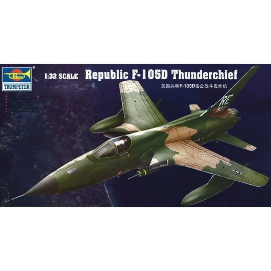 Republic F-105 D Thunderchief, 1/32 - Trumpeter 02201 Republic F-105 D Thunderchief, 1/32 - Trumpeter 02201
