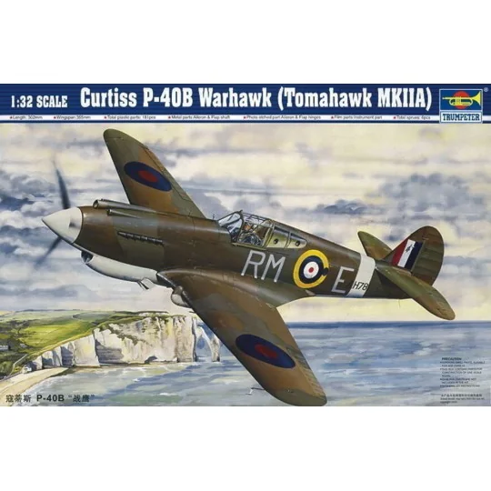 Curtiss P-40B Warhawk, 1/32 - Trumpeter 02228