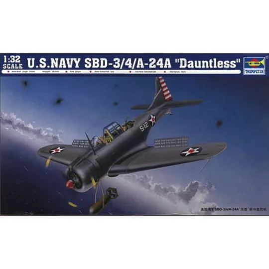 SBD-3/4/A-24A Dauntless US Navy, 1/32 - Trumpeter 02242 SBD-3/4/A-24A Dauntless US Navy, 1/32 - Trumpeter 02242