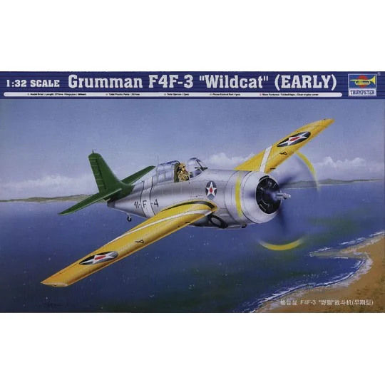 Grumman F4F- 3 ''Wildcat'' (Early), 1/32 - Trumpeter 02255 Grumman F4F- 3 ''Wildcat'' (Early), 1/32 - Trumpeter 02255