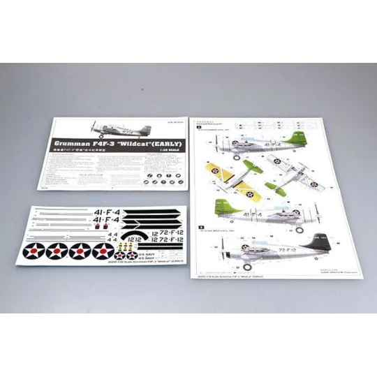 Grumman F4F- 3 ''Wildcat'' (Early), 1/32 - Trumpeter 02255 Grumman F4F- 3 ''Wildcat'' (Early), 1/32 - Trumpeter 02255