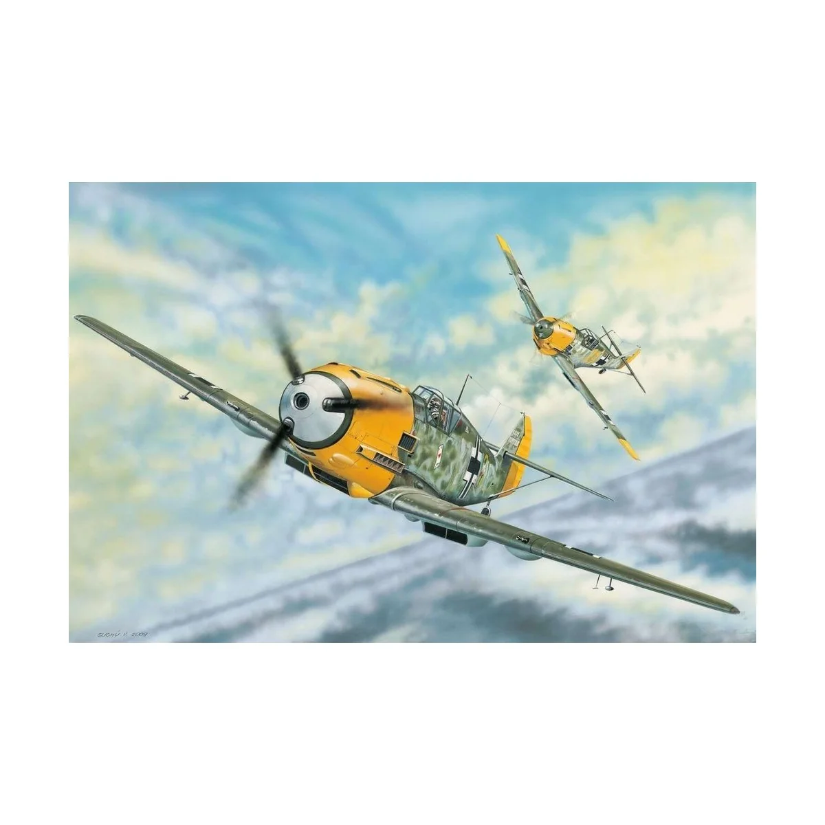 Messerschmitt Bf 109E-3, 1/32 - Trumpeter 02288