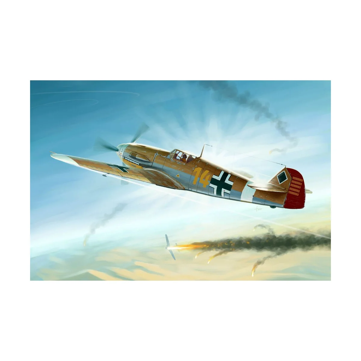 Messerschmitt Bf109F-4/Trop, 1/32 - Trumpeter 02293