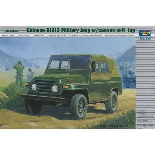 Chinesischer BJ212 Militär-Jeep - Trumpeter 02302