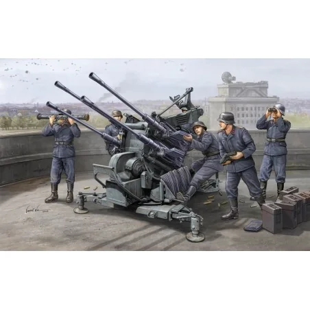 FLAK 38 (German 2.0cm anti-aircraft guns, 1/35 - Trumpeter 02309