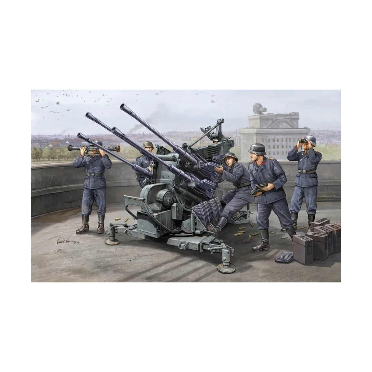 FLAK 38 (German 2.0cm anti-aircraft guns - Trumpeter 02309