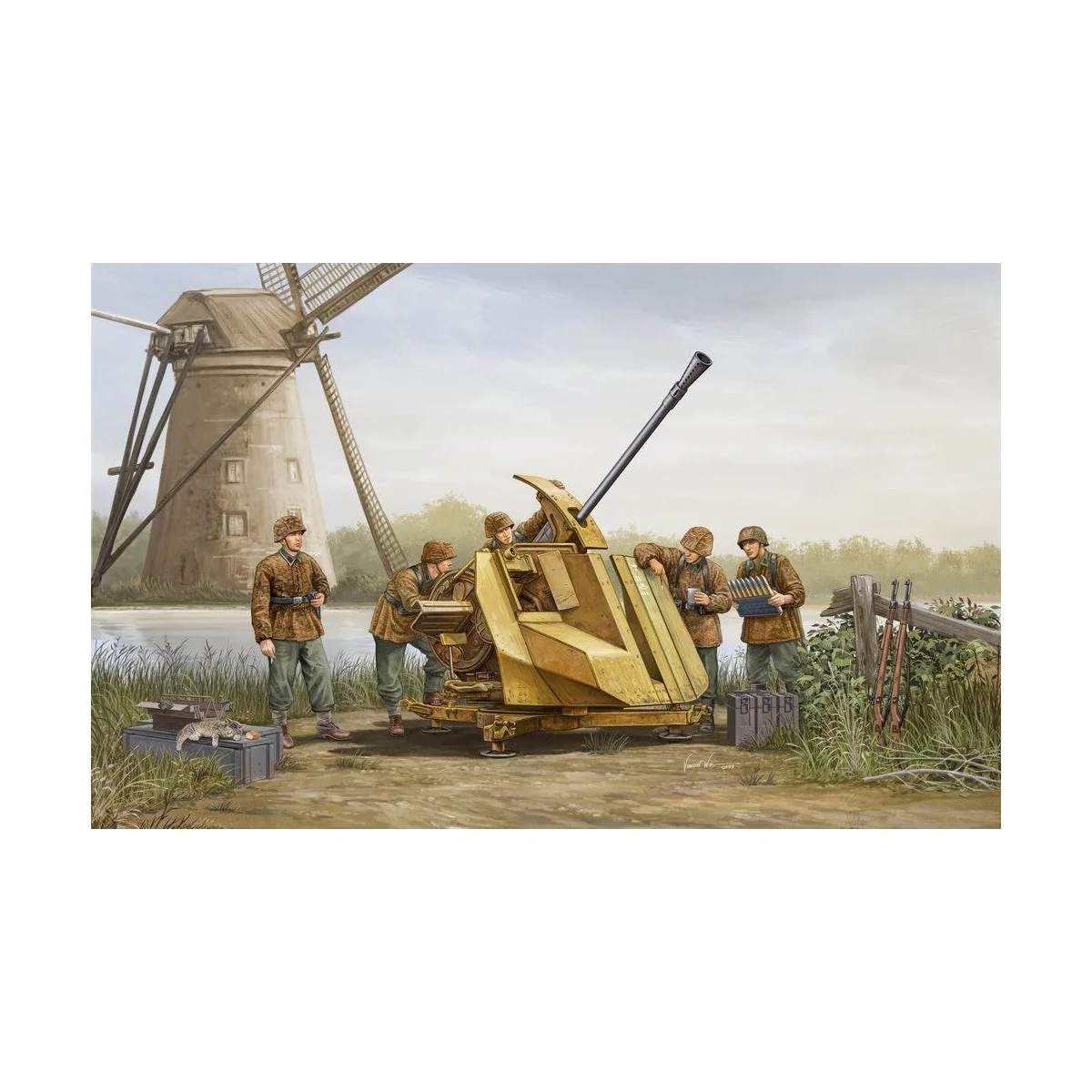 FLAK 43 (German 3.7cm anti-aircraft gun) - Trumpeter 02311