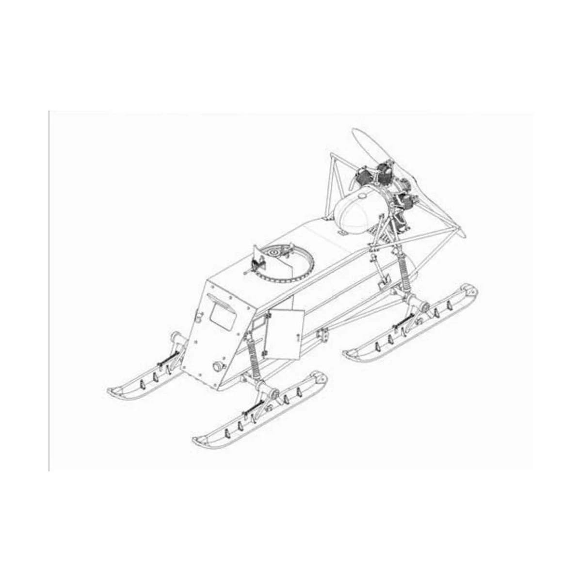 Soviet NKL-26 Armoured Aerosan - Trumpeter 02321