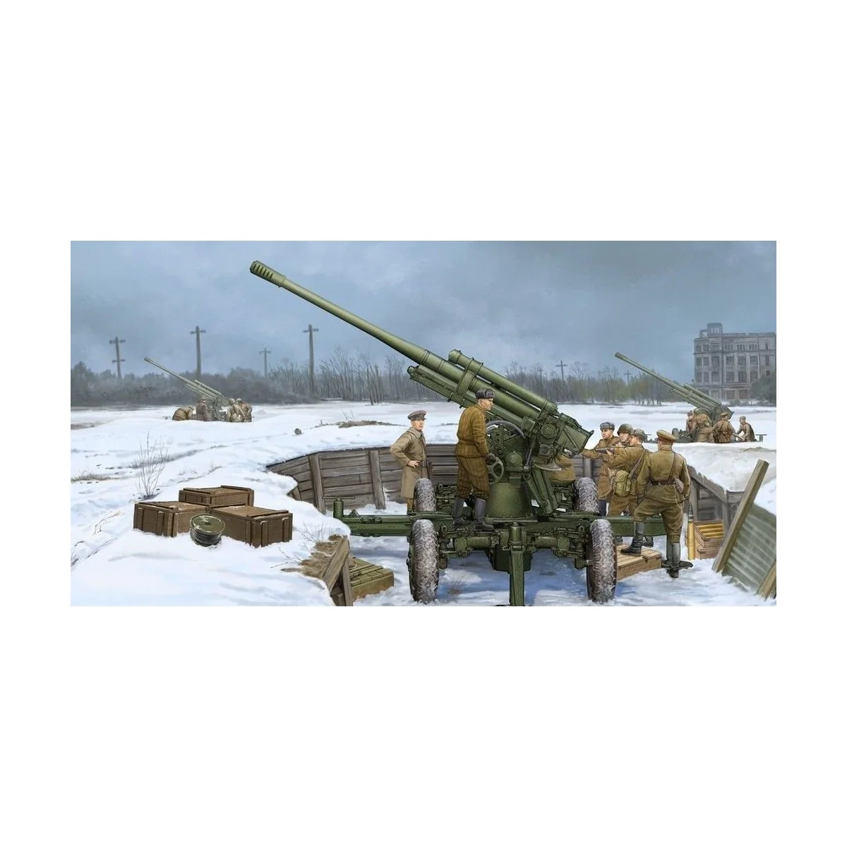 Soviet 52-K 85mm Air Defense Gun M1939, 1/35 - Trumpeter 02341